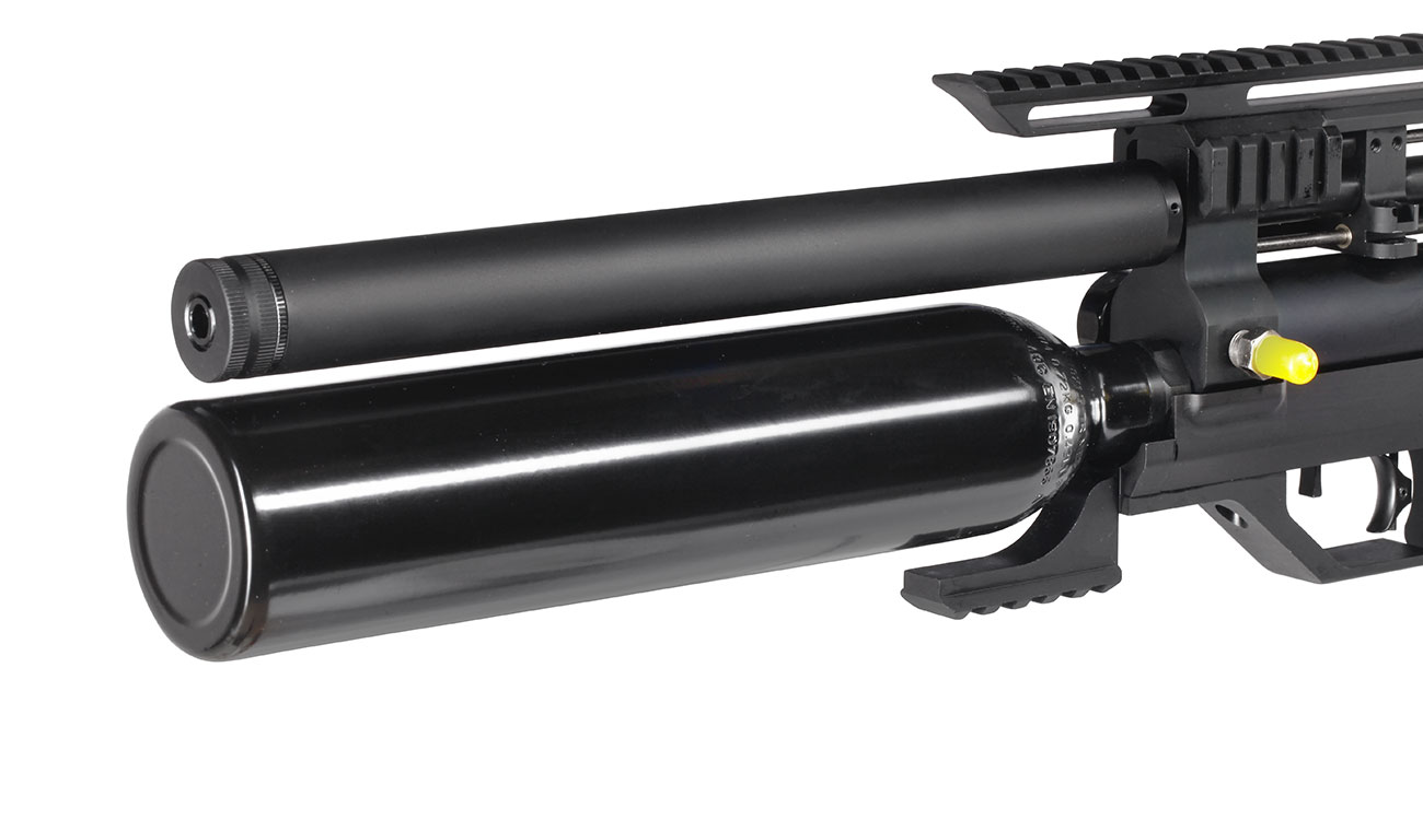 Reximex Meta Plus Pressluftgewehr 4,5mm Diabolo schwarz inkl. 2 x 14-Schuss Magazin, One-Shot-Tray und Waffenkoffer Bild 10
