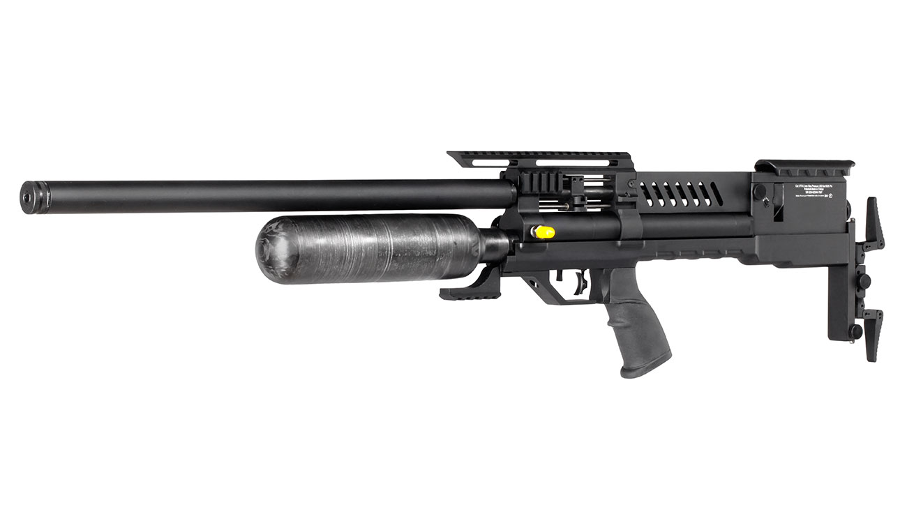 Reximex Meta Premium Pressluftgewehr 4,5mm Diabolo schwarz inkl. 2 x 14-Schuss Magazin, One-Shot-Tray und Waffenkoffer Bild 1