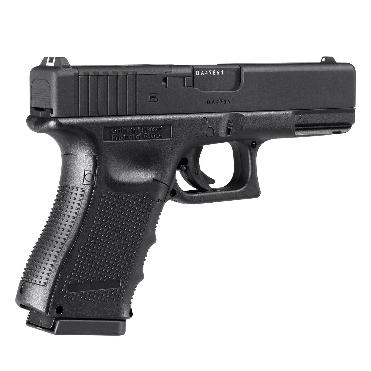 Glock 19 Gen4 MOS CO2 Luftpistole Kal. 4,5mm BB Metallschlitten schwarz Bild 7