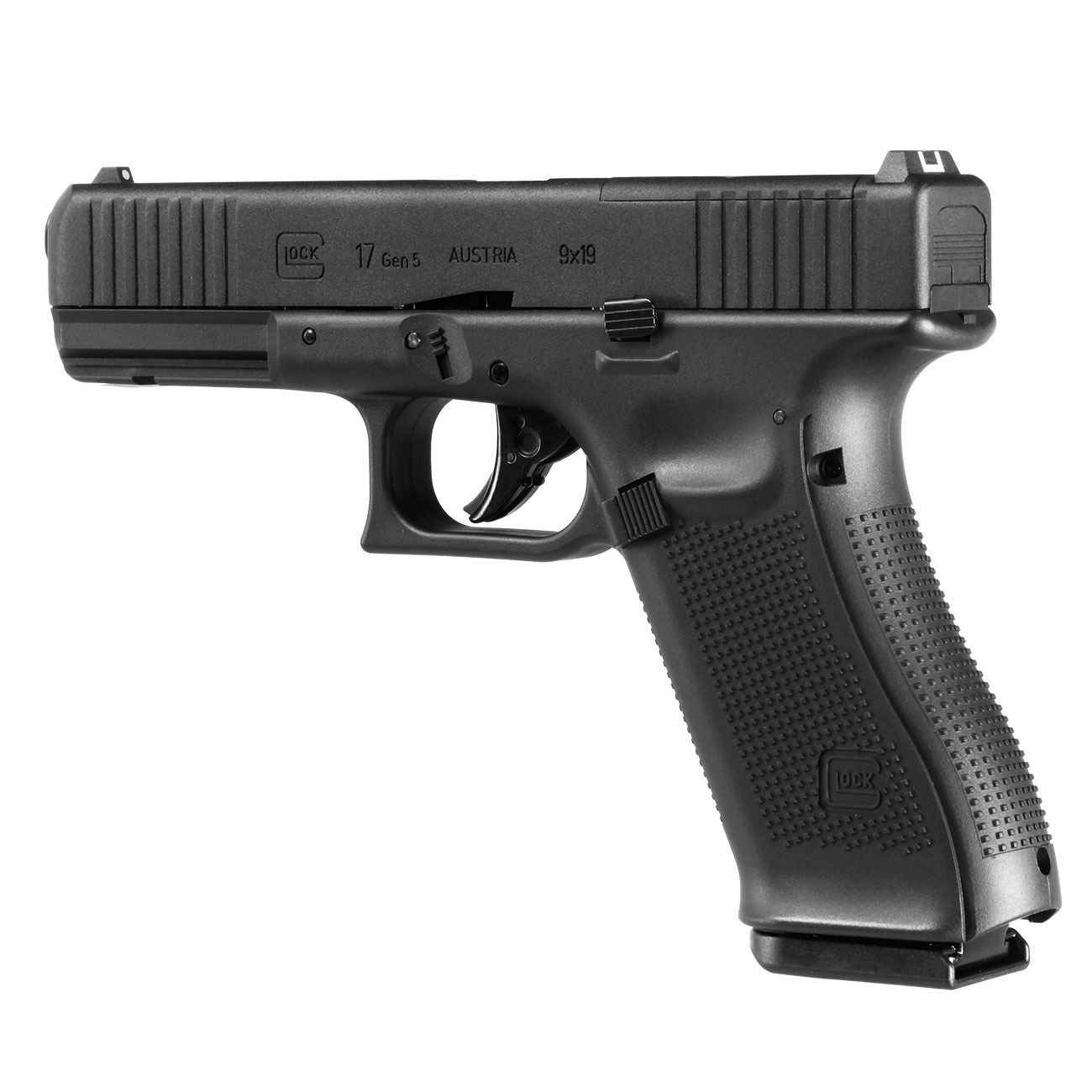 Glock 17 Gen5 MOS CO2 Luftpistole Kal. 4,5mm BB Blowback Metallschlitten schwarz Bild 2