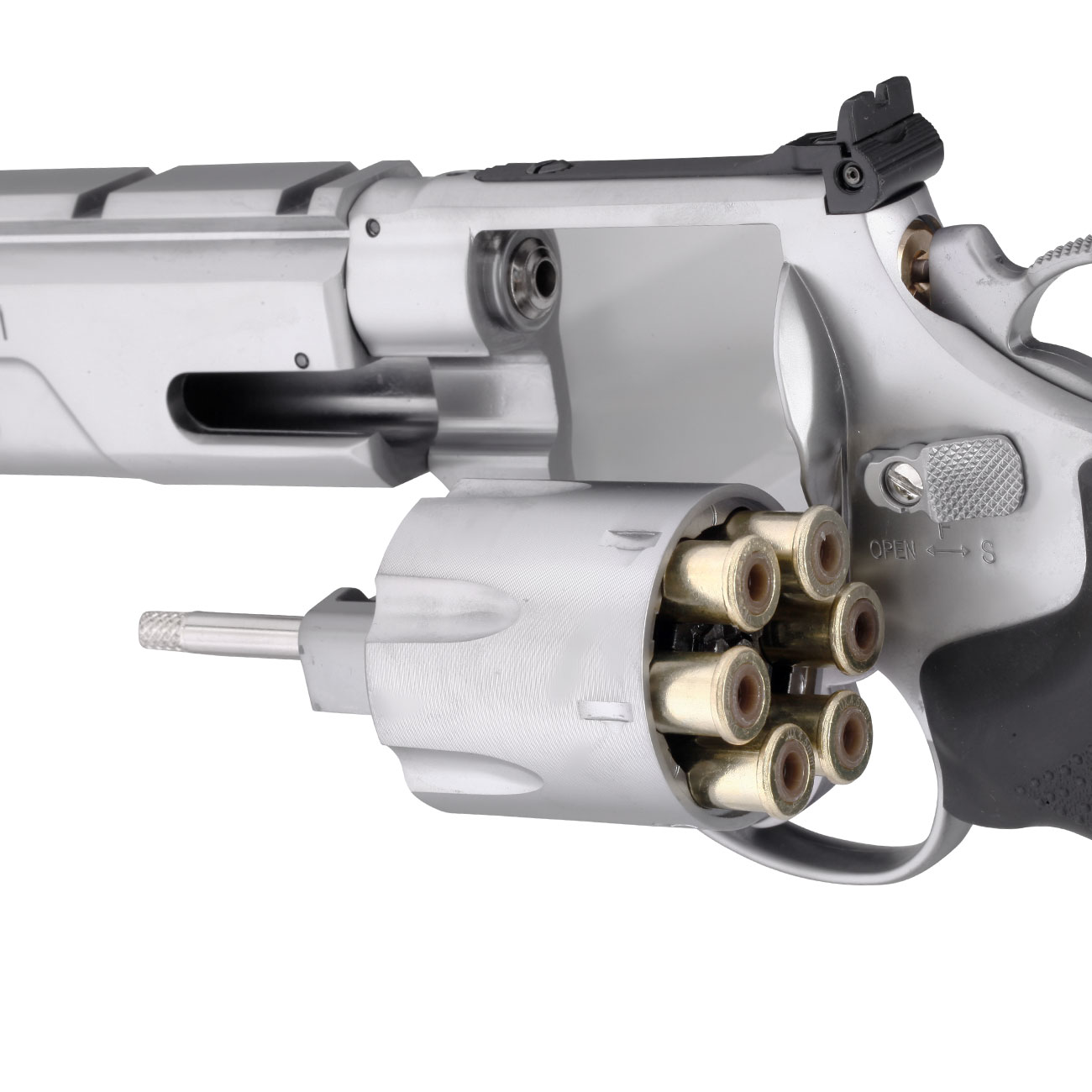 Smith & Wesson 629 Competitor CO2-Revolver 6 Zoll Kal. 4,5mm Stahl-BB silber/schwarz Bild 4