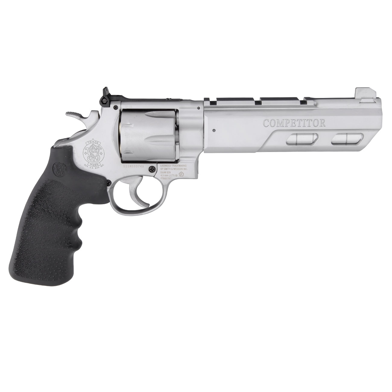 Smith & Wesson 629 Competitor CO2-Revolver 6 Zoll Kal. 4,5mm Stahl-BB silber/schwarz Bild 5