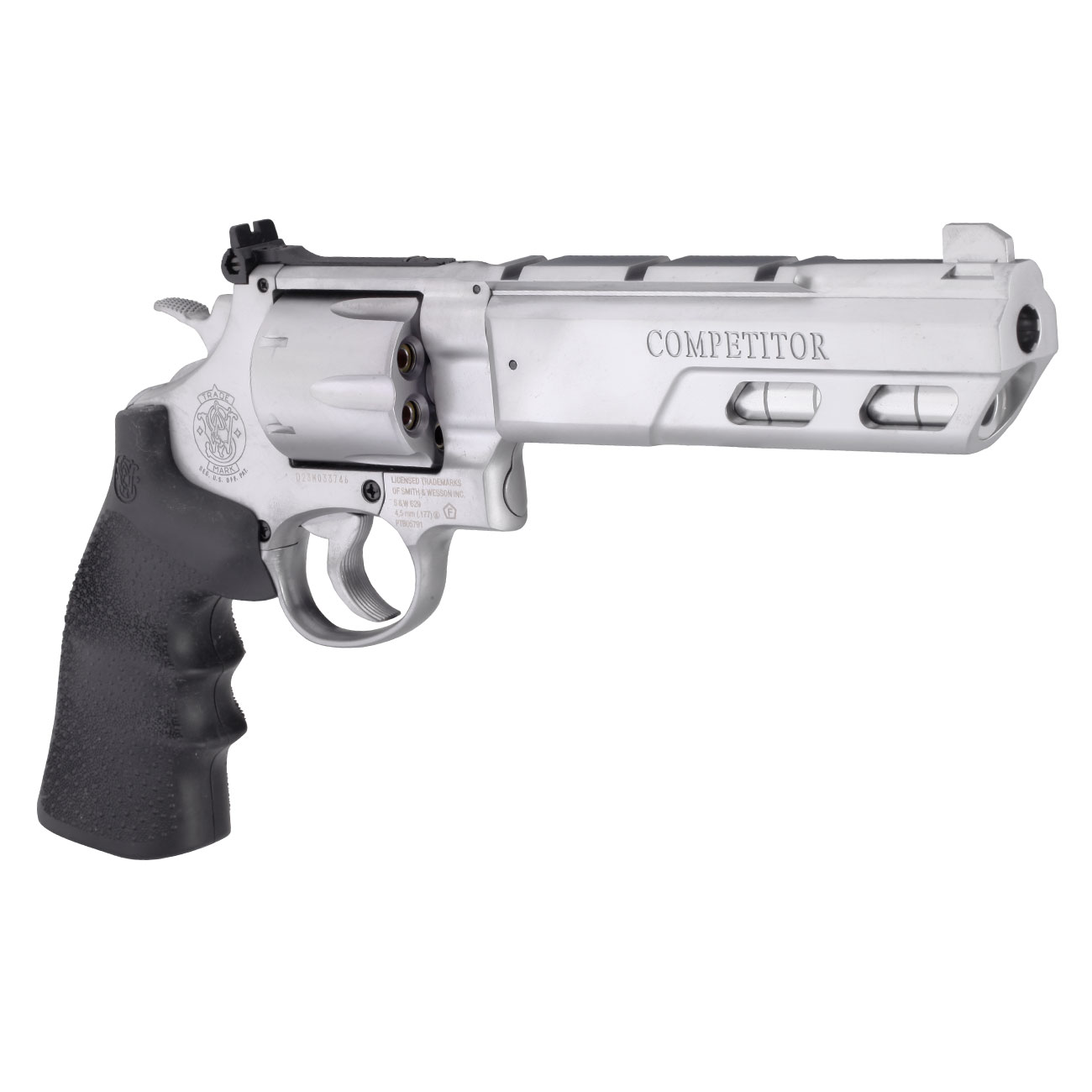 Smith & Wesson 629 Competitor CO2-Revolver 6 Zoll Kal. 4,5mm Stahl-BB silber/schwarz Bild 9