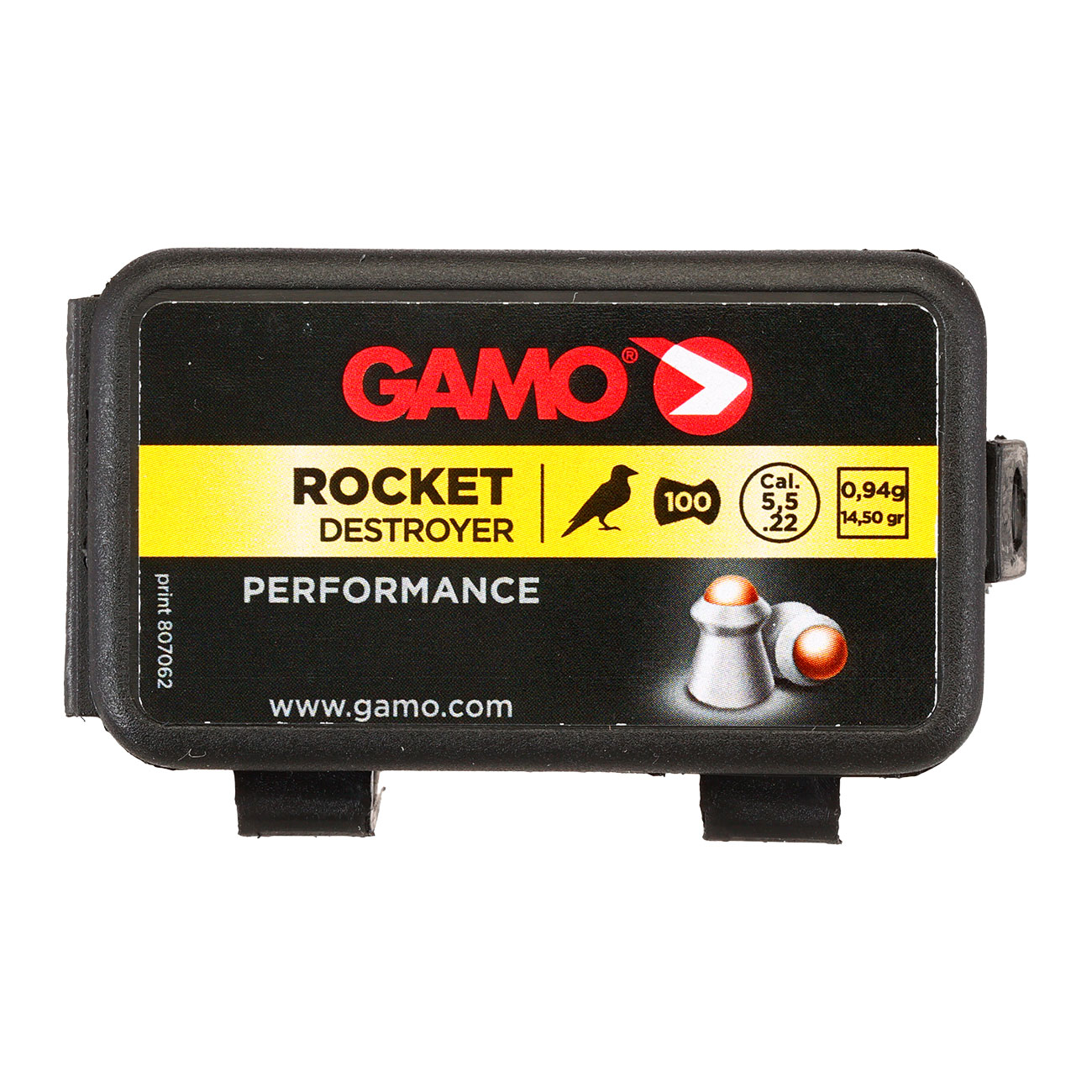 Gamo Rundkopf-Diabolos Rocket Destroyer Kupferkopf Kal. 5,5mm 0,94 Gramm 100er Dose Bild 4