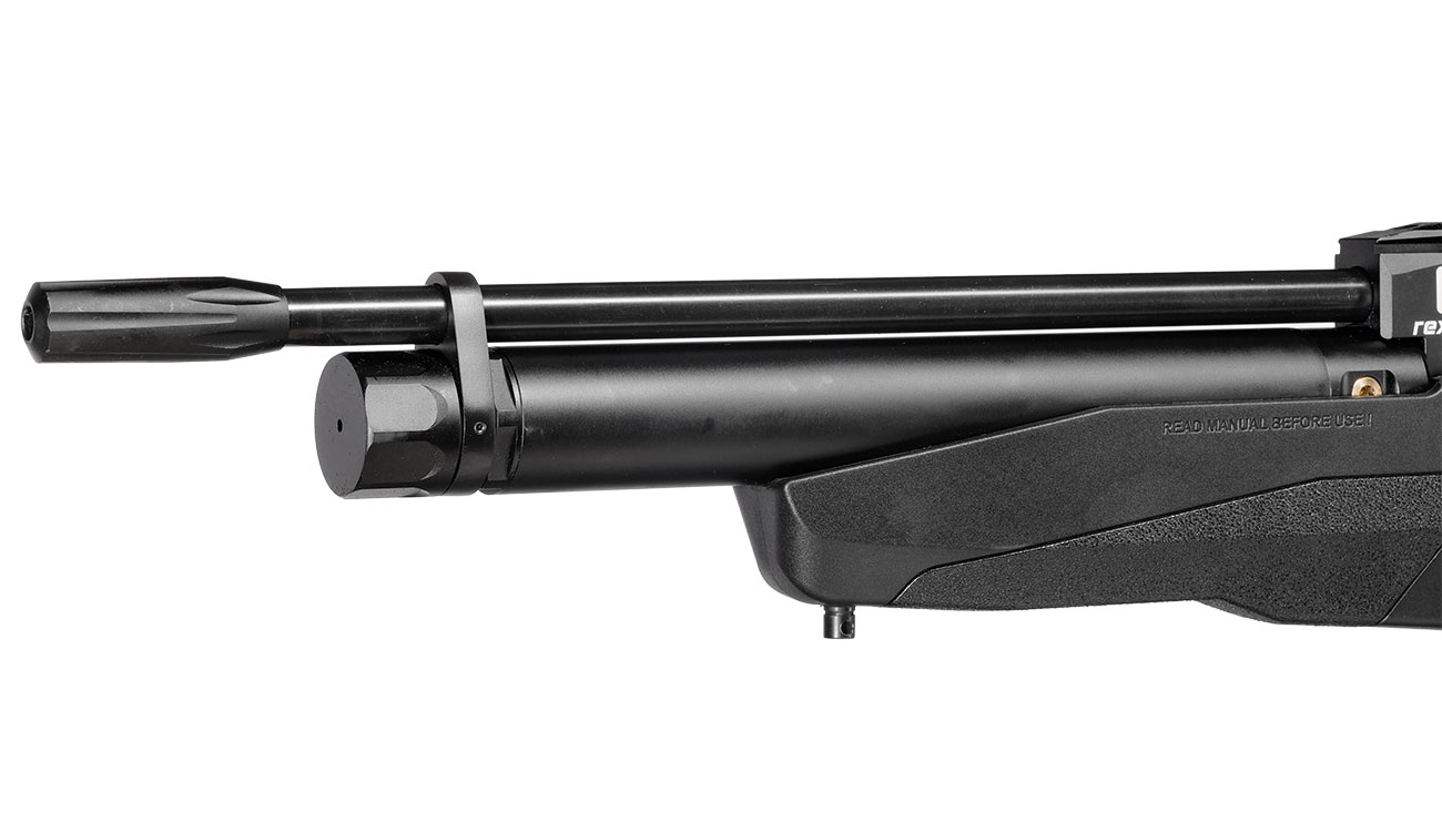 Reximex Tormenta Pressluftgewehr PCP Kal. 4,5mm Diabolo schwarz inkl. 2 x 14-Schuss Magazin und Einzelschussadapter Bild 6