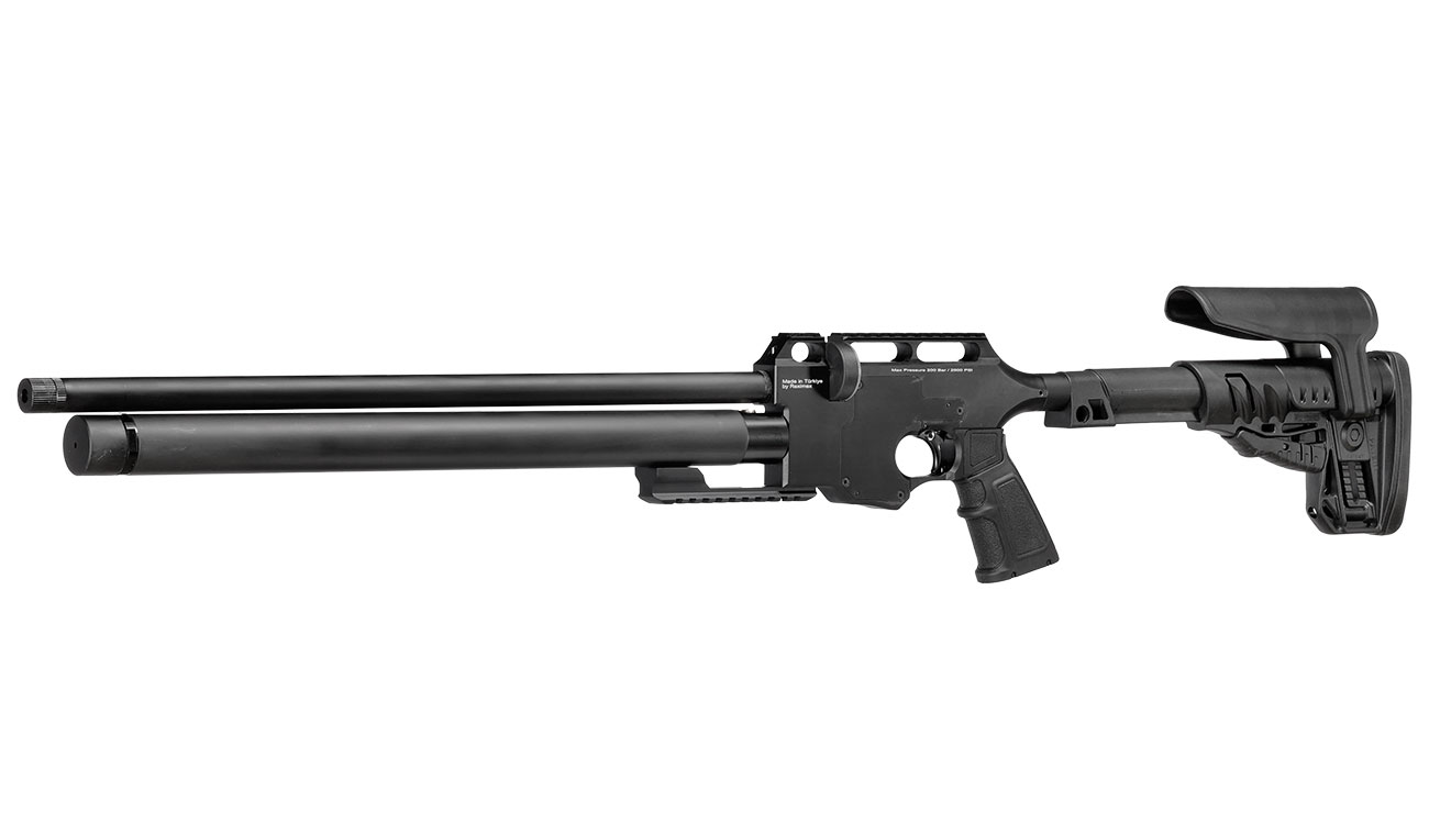 Reximex Force 1 Pressluftgewehr PCP Kal. 4,5mm Diabolo schwarz inkl. 2 x 14-Schuss Magazin u. Waffenkoffer Bild 1