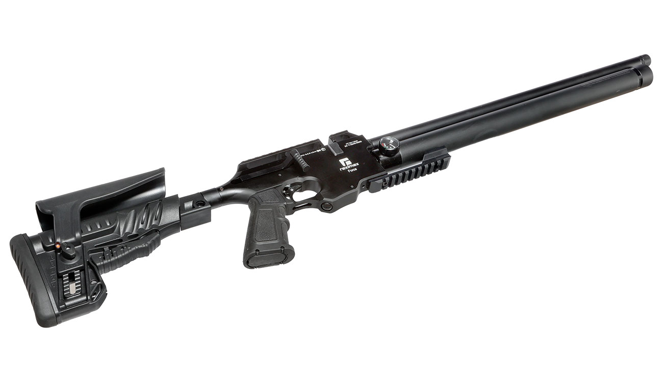 Reximex Force 1 Pressluftgewehr PCP Kal. 4,5mm Diabolo schwarz inkl. 2 x 14-Schuss Magazin u. Waffenkoffer Bild 10