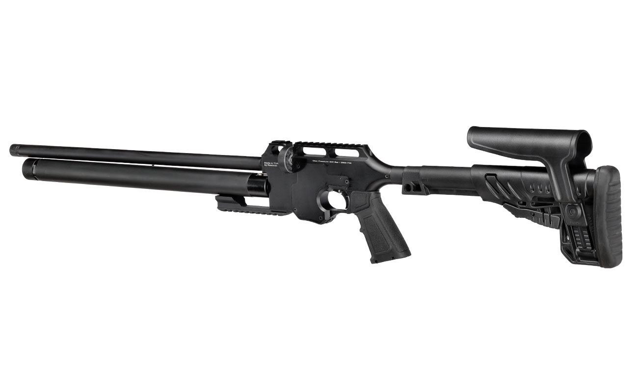 Reximex Force 1 Pressluftgewehr PCP Kal. 4,5mm Diabolo schwarz inkl. 2 x 14-Schuss Magazin u. Waffenkoffer Bild 2