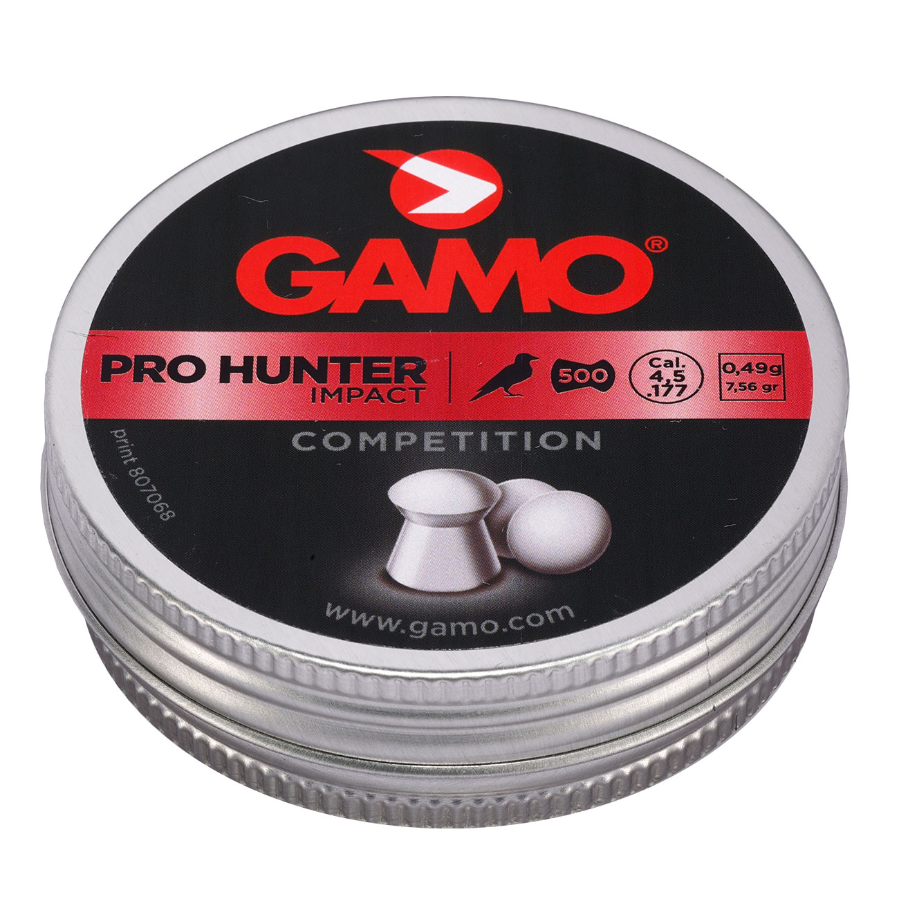 Gamo Pro Hunter Impact Rundkopf Diabolos Kal. 4,5mm 0,49g 500er Dose Bild 1