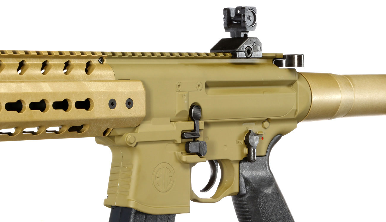 Sig Sauer MCX CO2 Luftgewehr Set 4,5 mm + 5 x 88 g CO2 Kartuschen + 3 Dosen Max Tactical Diabolos Kal. 4,5mm FDE Bild 6