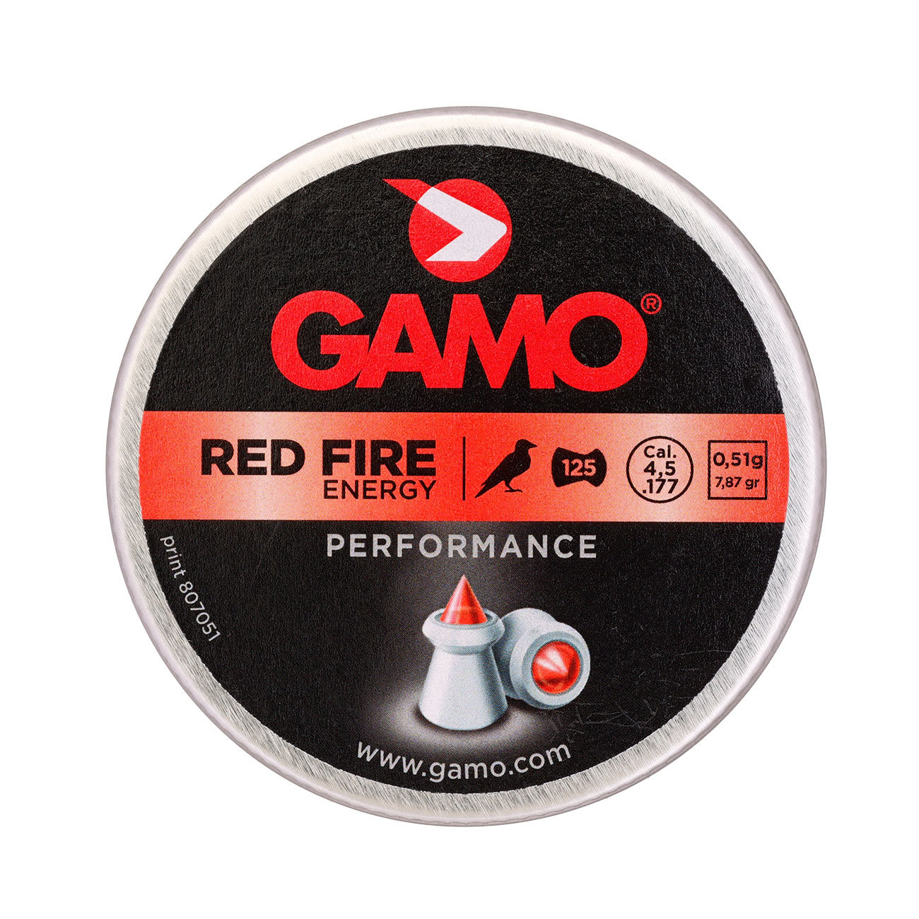 Gamo Spitzkopf-Diabolos Red Fire Polymerspitze 4,5mm 125 Stck Bild 3