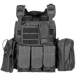 WoSport Kingrin M4 Tactical Molle Vest Einsatzweste schwarz