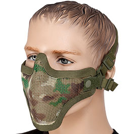 WoSport WST Scout V1 Airsoft Gittermaske Lower Face camo