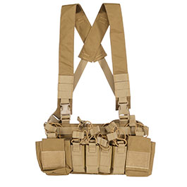 WoSport D3CRX-Style Tactical Chest Rig verstellbar tan