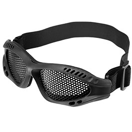 WoSport Tactical Goggle Round-Steelmesh Eye Protection Airsoft Gitterbrille schwarz