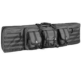 WoSport 46 Zoll / 117 cm Deluxe Double Soft Rifle Bag / Gewehr-Futteral f. 2 Gewehre schwarz