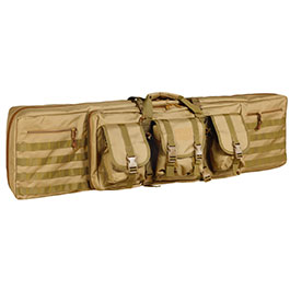 WoSport 46 Zoll / 117 cm Deluxe Double Soft Rifle Bag / Gewehr-Futteral f. 2 Gewehre tan