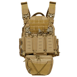 WoSport ARC-Style Tactical Plate Carrier Molle-Plattentrger Weste verstellbar Coyote Brown