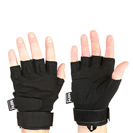 MFH Handschuh Pro halbfinger schwarz