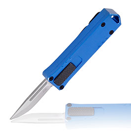 Bker Plus OTF Messer Micro USB D2 Stahl blau/silber inkl. Grtelclip