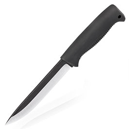 Peltonen Knives Outdoormesser M95 Ranger Puukko Kohlenstoffstahl schwarz inkl. Lederscheide