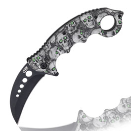 Herbertz Karambit Totenkpfe inkl. Grtelclip