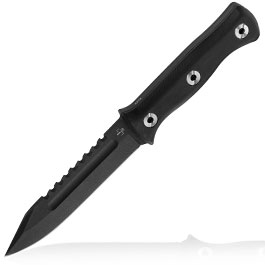 Bker Plus Outdoormesser Pilot Knife 2.0 schwarz inkl. Kydexscheide und Grtelclip