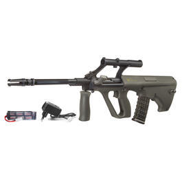 Versandrcklufer ASG Steyr Mannlicher AUG A1 Sportline Komplettset S-AEG 6mm BB oliv-grau