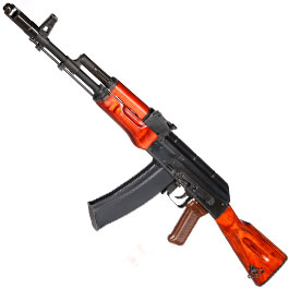 GHK AK-74 Vollmetall Echtholz Gas-Blow-Back 6mm BB schwarz