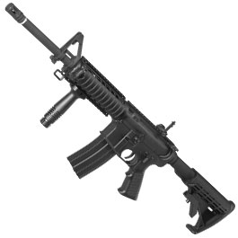 APS M4 RIS Carbine Kompetitor-Series eSilver Edge SDU-MosFet 2.0 AEG 6mm BB schwarz