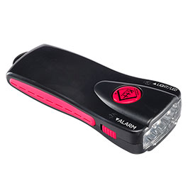 LED Taschenlampe mit Alarmfunktion schwarz inkl. Geschenkverpackung