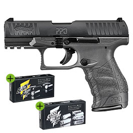 Walther PPQ M2 Schreckschuss Pistole 9mm P.A.K. Cerakote Tungsten Gray Sondermodell inkl. 100 Schuss Platzpatronen