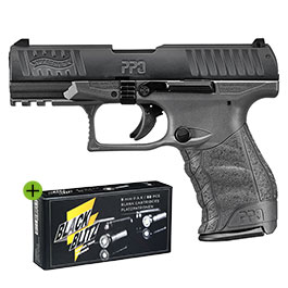 Walther PPQ M2 Schreckschuss Pistole 9mm P.A.K. Cerakote Tungsten Gray Sondermodell inkl. 50 Schuss Black Blitz GRATIS