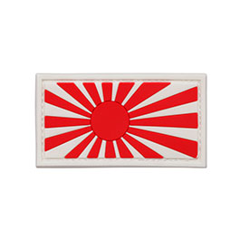 3D Rubber Patch mit Klettflche japanische Kriegsflagge fullcolor