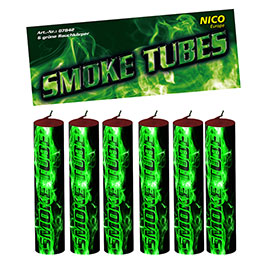 Nico Feuerwerk Smoke Tube 6 Stck grn