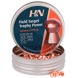 H&N Rundkopf-Diabolos Field Target Trophy Power 4,5mm 300 Stck