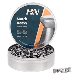 H&N Flachkopf-Diabolos Match Heavy 4,5mm 500 Stck