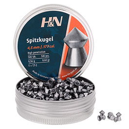 H&N Spitzkopf-Diabolo Spitzkugel 4,5 mm 500 Stck