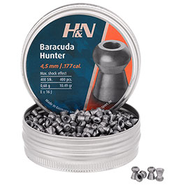 H&N Rundkopf-Diabolo Baracuda Hunter Hohlspitze 4,5 mm 400 Stck