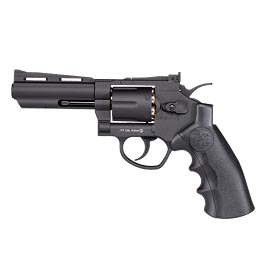 KLI HERC CO2-Revolver 4 Zoll Kal. 4,5mm Stahl-BB Vollmetall schwarz