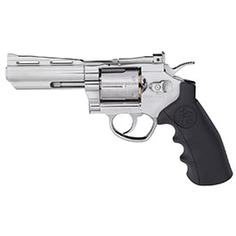 KLI HERC CO2-Revolver 4 Zoll Kal. 4,5mm Stahl-BB Vollmetall chrom/schwarz