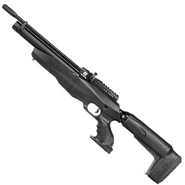 Reximex Tormenta Pressluftgewehr PCP Kal. 4,5mm Diabolo schwarz inkl. 2 x 14-Schuss Magazin und Einzelschussadapter