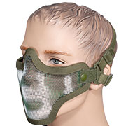 WoSport WST Scout V1 Airsoft Gittermaske Lower Face woodland