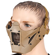 WoSport Iron Warrior Maske Lower Face mit Halterung fr / ohne FAST Helme tan