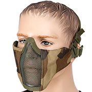 WoSport WST Glory Airsoft Gittermaske Lower Face woodland