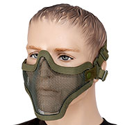 WoSport WST Scout V1 Airsoft Gittermaske Lower Face oliv