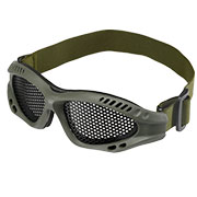 WoSport Tactical Goggle Round-Steelmesh Eye Protection Airsoft Gitterbrille oliv