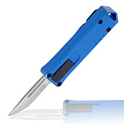 Bker Plus OTF Messer Micro USB D2 Stahl blau/silber inkl. Grtelclip