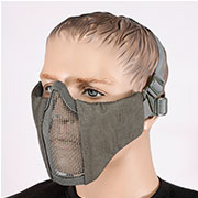 101 INC. Airsoft Gittermaske grau