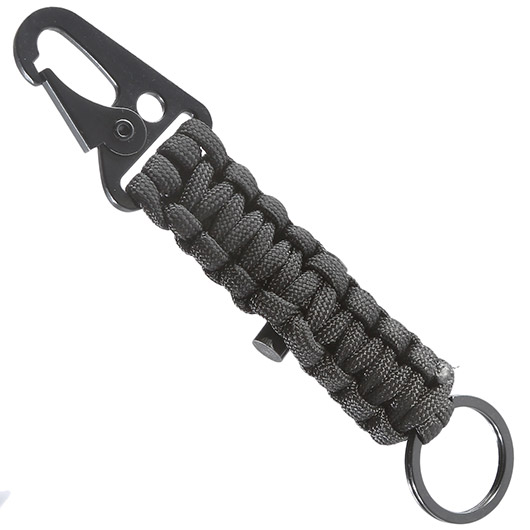 Barbaric Paracord Lanyard  Schlsselanhnger mit Feuerstarter schwarz Bild 2